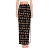 Aboriginal Boomerang Pattern Print High Slit Maxi Skirt