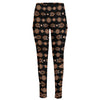 Aboriginal Boomerang Pattern Print High-Waisted Pocket Leggings