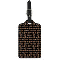 Aboriginal Boomerang Pattern Print Luggage Tag
