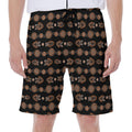 Aboriginal Boomerang Pattern Print Men's Beach Shorts