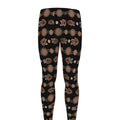 Aboriginal Boomerang Pattern Print Men's Leggings