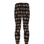Aboriginal Boomerang Pattern Print Men's leggings