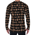 Aboriginal Boomerang Pattern Print Men's Long Sleeve T-Shirt