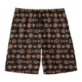 Aboriginal Boomerang Pattern Print Men's Swim Trunks
