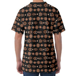 Aboriginal Boomerang Pattern Print Men's Velvet T-Shirt