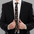 Aboriginal Boomerang Pattern Print Necktie