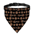 Aboriginal Boomerang Pattern Print Over The Collar Dog Bandana