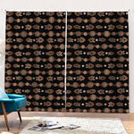 Aboriginal Boomerang Pattern Print Pencil Pleat Curtains