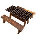 Aboriginal Boomerang Pattern Print Picnic Table Cover