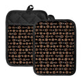 Aboriginal Boomerang Pattern Print Pot Holders With Pocket