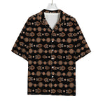 Aboriginal Boomerang Pattern Print Rayon Hawaiian Shirt