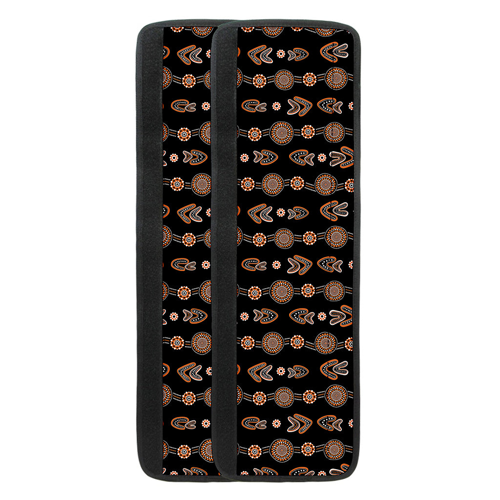 Aboriginal Boomerang Pattern Print Refrigerator Handle Covers