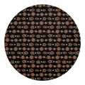 Aboriginal Boomerang Pattern Print Round Blanket