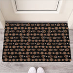 Aboriginal Boomerang Pattern Print Rubber Doormat