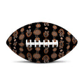 Aboriginal Boomerang Pattern Print Rugby Ball