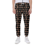 Aboriginal Boomerang Pattern Print Scuba Joggers