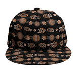 Aboriginal Boomerang Pattern Print Snapback Cap