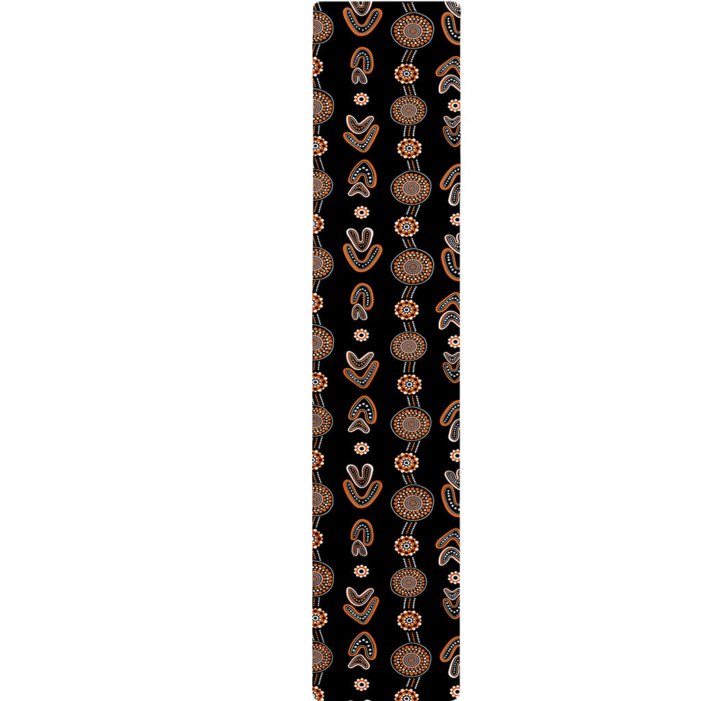 Aboriginal Boomerang Pattern Print Table Runner