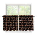Aboriginal Boomerang Pattern Print Tier Curtains