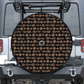 Aboriginal Boomerang Pattern Print Tire Cover With Camera Hole