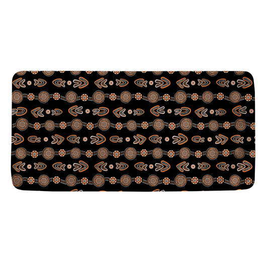 Aboriginal Boomerang Pattern Print Towel