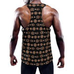 Aboriginal Boomerang Pattern Print Training Tank Top