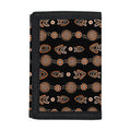 Aboriginal Boomerang Pattern Print Trifold Wallet