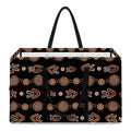 Aboriginal Boomerang Pattern Print Utility Tote Bag