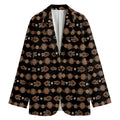 Aboriginal Boomerang Pattern Print Women's Blazer