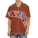 Aboriginal Dot Boomerang Print Aloha Shirt