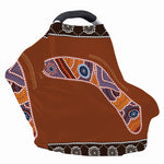 Aboriginal Dot Boomerang Print Baby Seat Cover