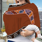 Aboriginal Dot Boomerang Print Baby Seat Cover