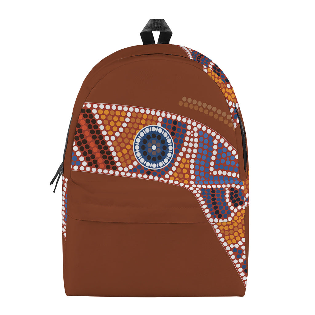 Aboriginal Dot Boomerang Print Backpack