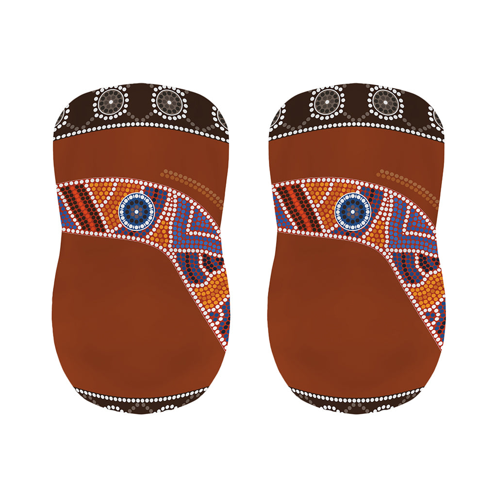 Aboriginal Dot Boomerang Print Bar Stool Covers