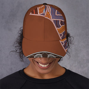 Aboriginal Dot Boomerang Print Baseball Cap