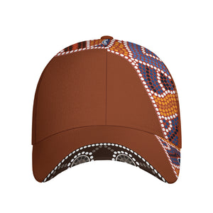 Aboriginal Dot Boomerang Print Baseball Cap