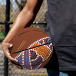 Aboriginal Dot Boomerang Print Basketball