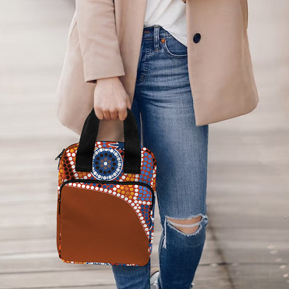 Aboriginal Dot Boomerang Print Bible Tote Bag