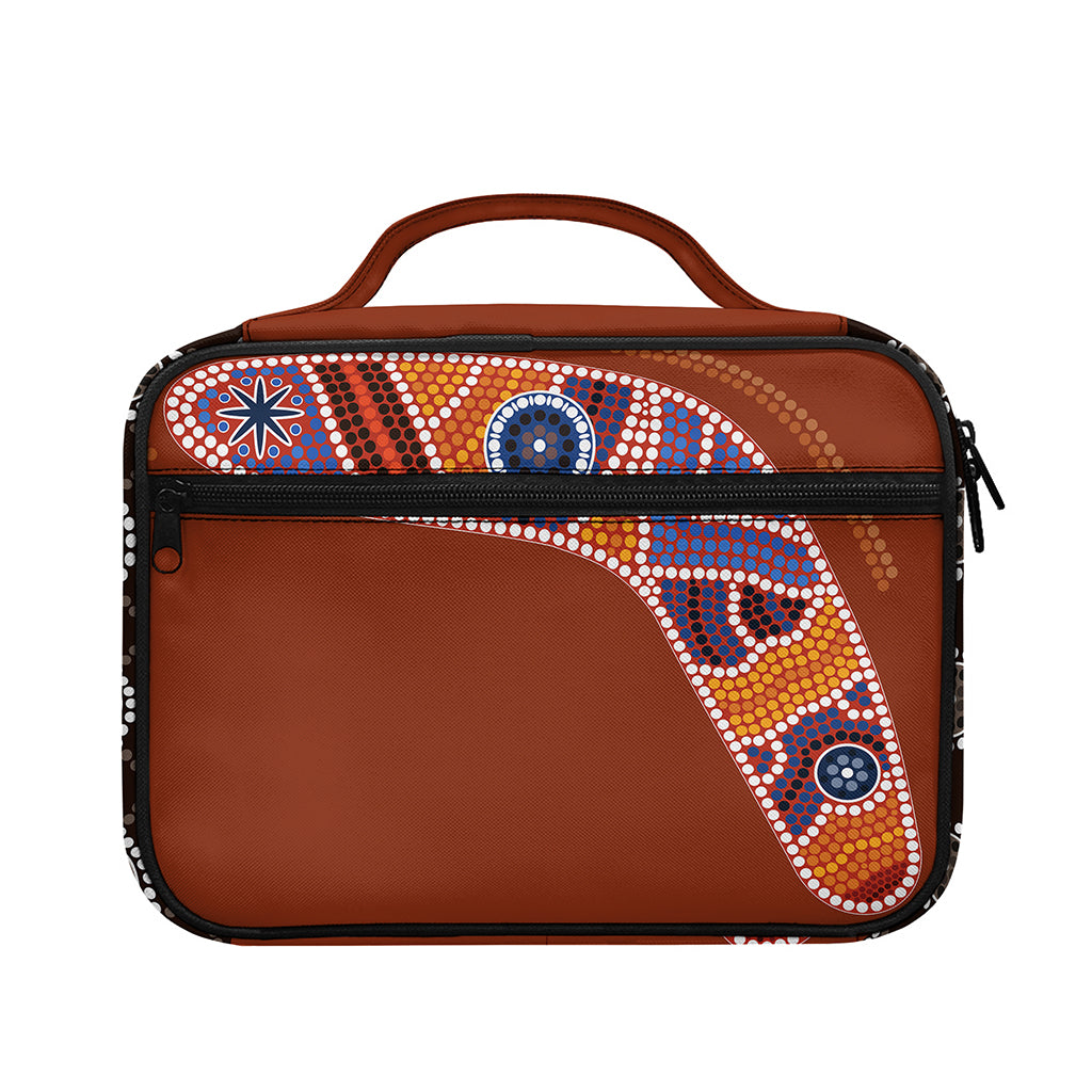 Aboriginal Dot Boomerang Print Briefcase Bible Bag