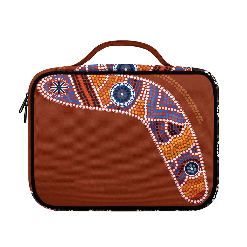 Aboriginal Dot Boomerang Print Briefcase Bible Bag