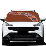 Aboriginal Dot Boomerang Print Car Windshield Snow Cover
