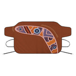 Aboriginal Dot Boomerang Print Car Windshield Snow Cover