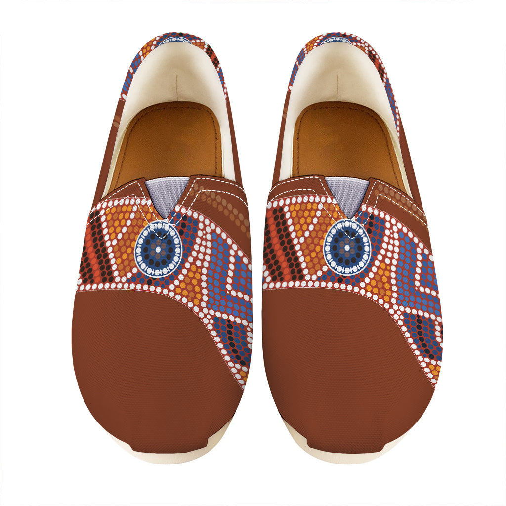 Aboriginal Dot Boomerang Print Casual Shoes