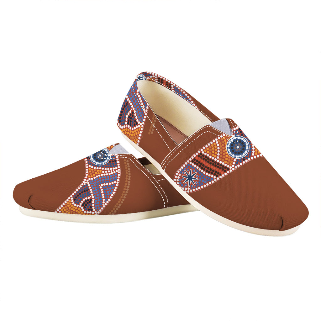 Aboriginal Dot Boomerang Print Casual Shoes
