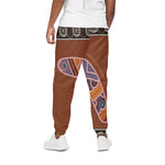 Aboriginal Dot Boomerang Print Cotton Pants