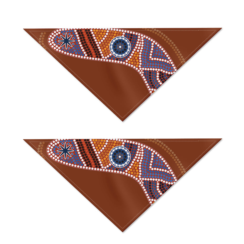 Aboriginal Dot Boomerang Print Dog Bandana