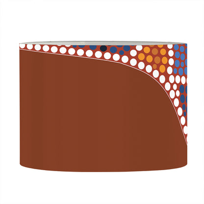 Aboriginal Dot Boomerang Print Drum Lamp Shade