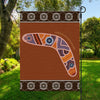 Aboriginal Dot Boomerang Print Garden Flag