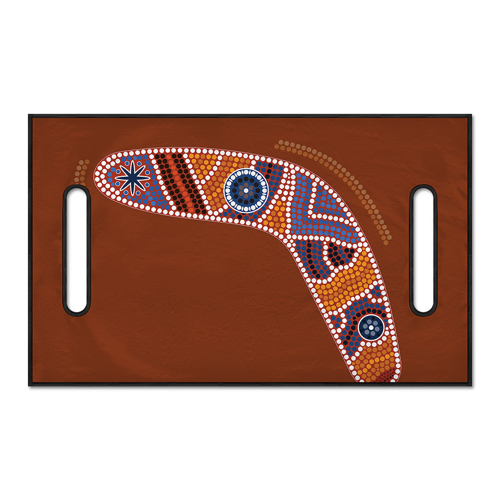 Aboriginal Dot Boomerang Print Golf Cart Seat Cover