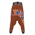 Aboriginal Dot Boomerang Print Hammer Pants